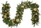 106 Inch - Pre-Lit Christmas Garland with Lights and Timer(Gold)
